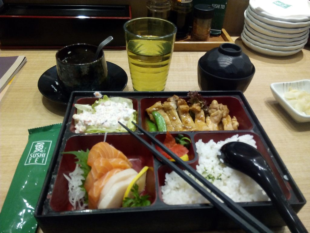 Lunch at Sushi Tei Restaurant. NU Mall, KL Sentral
